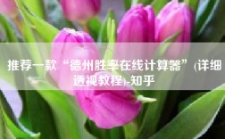 推荐一款“德州胜率在线计算器”(详细透视教程)-知乎