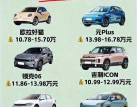 女性汽车销量排行榜／女士汽车排名