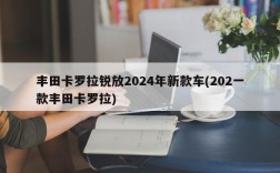 丰田卡罗拉锐放2024年新款车(202一款丰田卡罗拉)