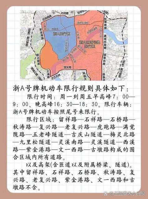 杭州限行规定/外地车牌在杭州限行规定