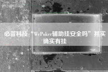 必备科技“WePoker辅助挂安全吗	”其实确实有挂