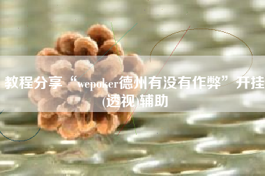 教程分享“wepoker德州有没有作弊”开挂(透视)辅助